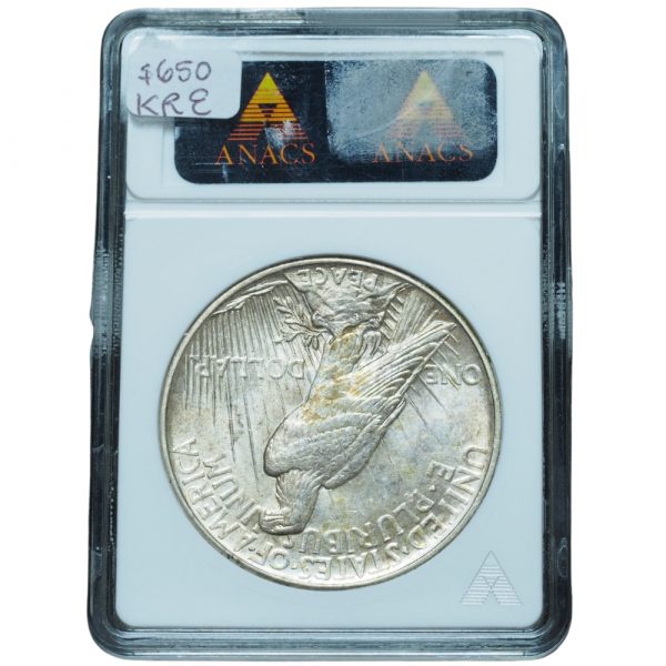 1921 Peace Dollar High Relief MS62 ANACS