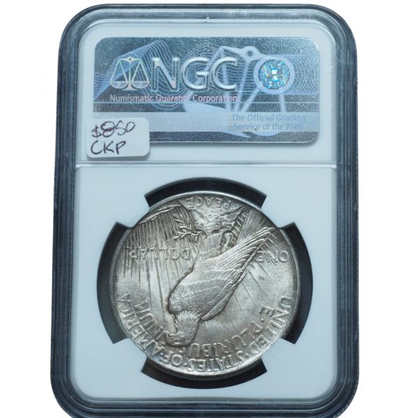 1921 Peace Dollar High Relief MS63 NGC