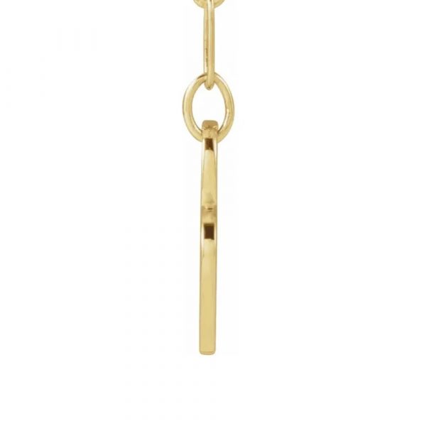 Mama Heart Gold Necklace Profile