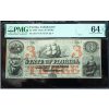 1863 $3 Tallahassee Florida Obsolete Currency PMG 64 EPQ