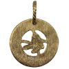 Baseball Boston Red Sox Sports Pendant / Charm 14k Yellow Gold MLB Back