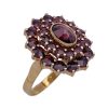 Bohemian Garnet Vintage Ring 14K Gold Czech Hallmarks 3.31 Carat TW side