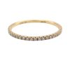 Delicate Thin Diamond Band .25 carat Yellow Gold