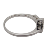 Gold sideways Cross Ring Side view