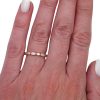 Marquise Baguette Diamond Stack Band Rose Gold Worn