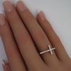 Sideways cross on hand