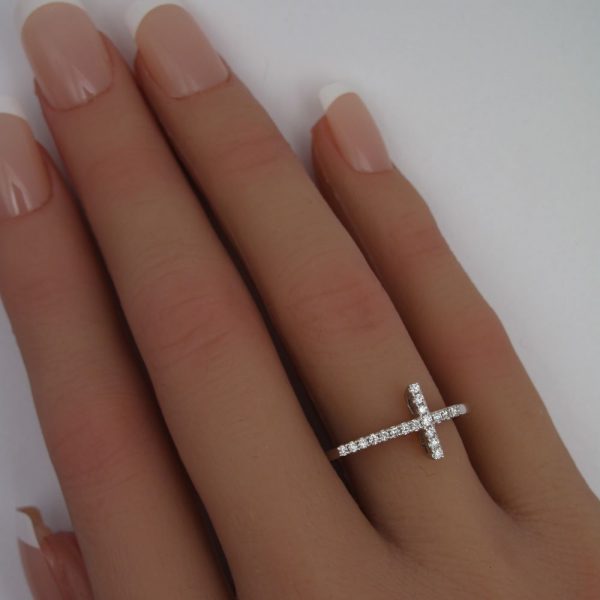 Sideways cross on hand