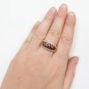 Ruby and Diamond 1.73 ctw Band Ring 10k Gold Two-Tone hand comparison