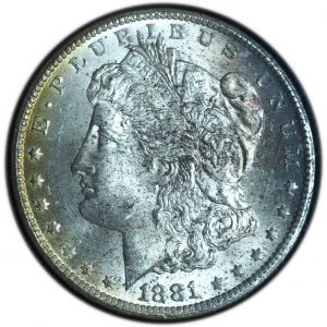 1881-CC Morgan Dollar GSA Toned