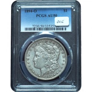 1894-O Morgan Dollar AU50 PCGS