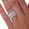 18k Diamond Eternity Band Custom Design Worn