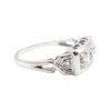 Art Deco Diamond .50ct Band 18k White Gold Side