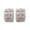 Roberto Coin Woven Knot Earrings 18k White Gold