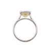 3 carat Yellow Emerald Diamond Solitaire Profile
