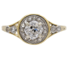 Victorian Cushion Diamond Halo Engagement Ring
