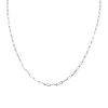 White Gold 2mm Paperclip Chain, 18”