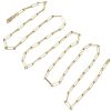 Yellow Gold 2.7mm Paperclip Chain, 22” full