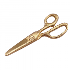 vintage scissor charm 14k gold