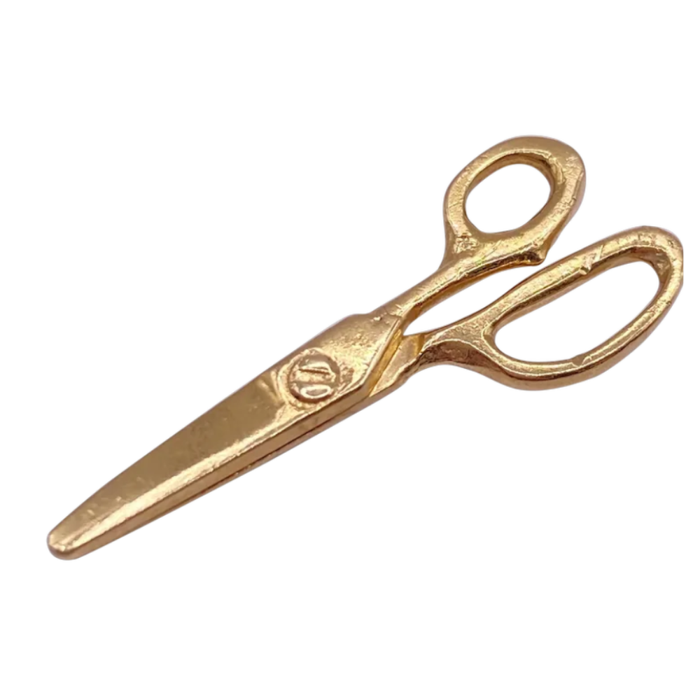 Vintage Shears Scissors Charm 14K