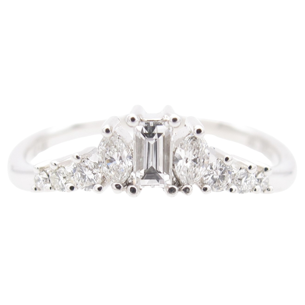 0.34ctw Diamond Boho Curved Band Ring
