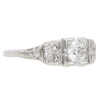 0.74ctw Old European Art Deco Diamond Ring 18K (1)