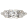 0.74ctw Old European Art Deco Diamond Ring 18K (2)