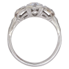 0.74ctw Old European Art Deco Diamond Ring 18K profile