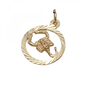 Vintage Scorpion Zodiac Scorpio Charm 14K Gold (2)