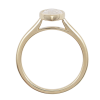 1 Carat Marquise Bezel Engagement Ring Yellow Gold Profile