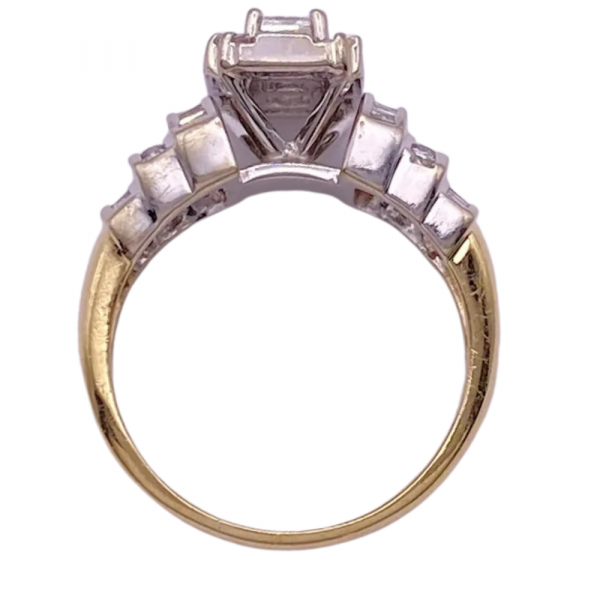 1.30ctw Fancy Cut Assortment Diamond Ring 14K White & Yellow Gold