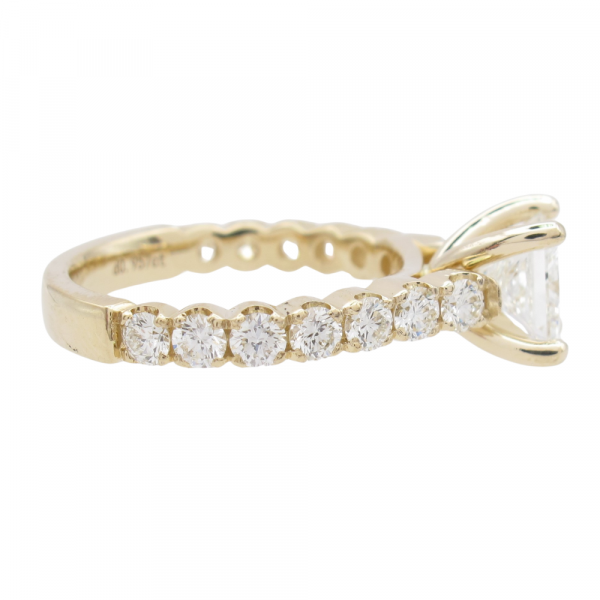 2.25ctw Princess Diamond Engagement Ring GIA Certified side