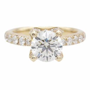 2.27ctw Diamond Engagement Ring 14k Yellow Gold GIA Certified
