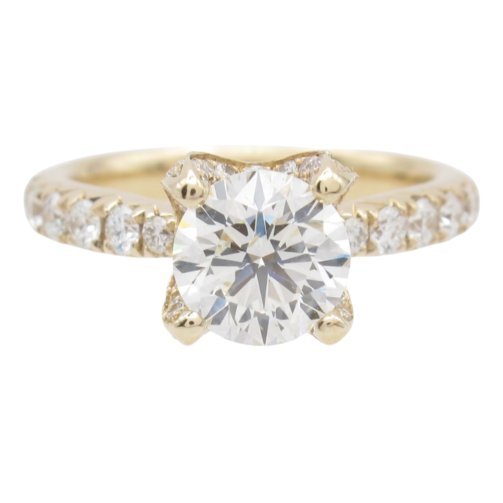 2.27ctw Diamond Engagement Ring 14k Yellow Gold GIA Certified
