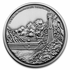 2023 Niue Lord of the Rings Middle Earth Mordor 3 oz Silver Antiqued Coin