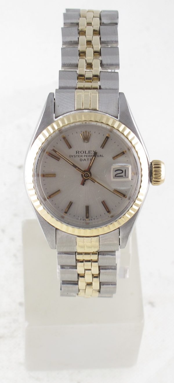 Pre-Owned Ladies Rolex 26MM Date(1971) Two Tone Model 6917 Front
