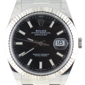 Pre-Owned Like New Rolex 41MM Stainless Steel Datejust (2021) Model 126334 Front Close