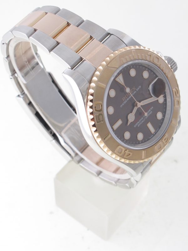 Pre-Owned Rolex 40MM Yachtmaster (2019)Rose Gold And Stainless Steel Model 126621 Right
