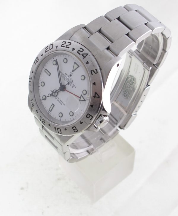 Pre-Owned Rolex Explorer II Polar (1999) Stainless Steel 16570 Left