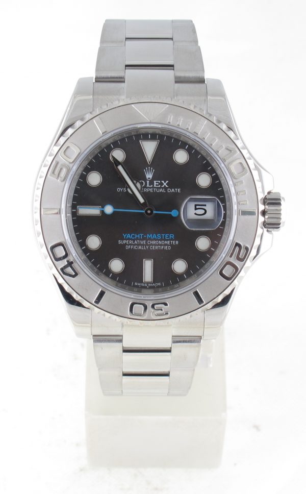 Pre-Owned Rolex Yachtmaster (2019) Stainless Steel And Platinum 116622 Front