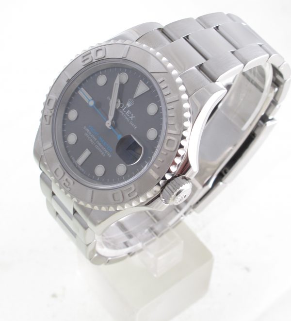 Pre-Owned Rolex Yachtmaster (2019) Stainless Steel And Platinum 116622 Left
