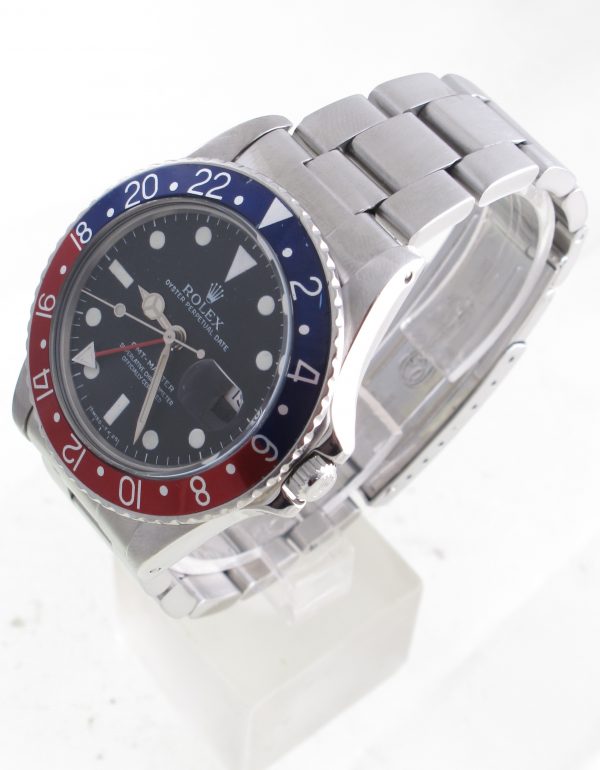 Pre-Owned Vintage Rolex Pepsi GMT Master (1982) Stainless Steel #16750 Left