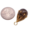 Smoky Quartz Briolette Pendant 18K Yellow Gold (1)