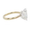 Toi Et Moi Marquise Emerald Diamond Engagement Ring Side