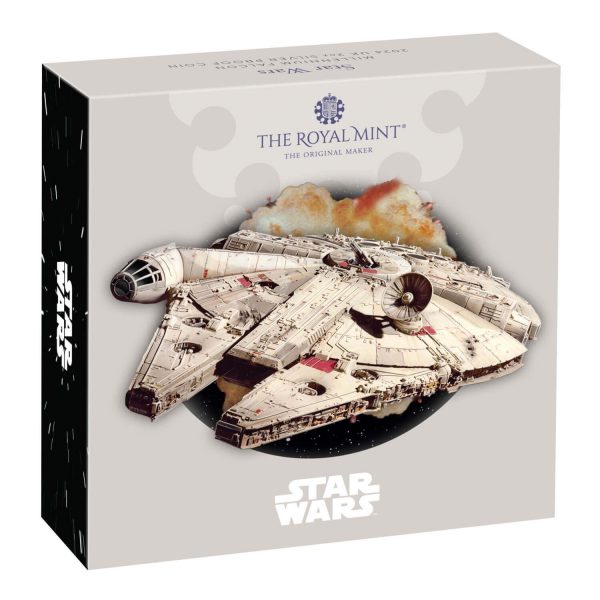 2024 Great Britain Star Wars Millennium Falcon 2oz Silver Proof Coin
