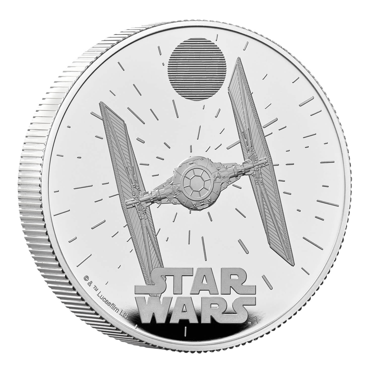 2024 Great Britain Star Wars TIE Fighter 2oz Silver Proof Coin