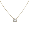1 carat diamond solitaire necklace yellow gold