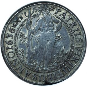 1636 HS Germany Brunswick-Wolfenbuttel Wildman Taler AU55 NGC