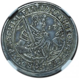 1613 Germany Saxony 1/4 Taler XF45 NGC