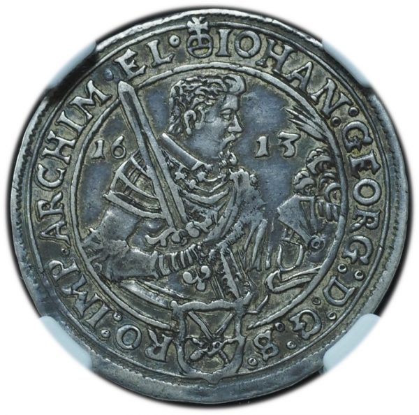 1613 Germany Saxony 1/4 Taler XF45 NGC