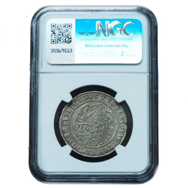 1628 HI Germany Saxony 1/4 Taler AU58 NGC